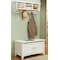 Alaterre Furniture Shaker Cottage Storage Coat Hook with Cabinet Bench Set, Ivory ASCA0405IV - alternate 1